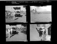 Patrol Officers Weighing Trucks; Pasteur Land  (4 Negatives) 1950s, undated [Sleeve 12, Folder k, Box 21]